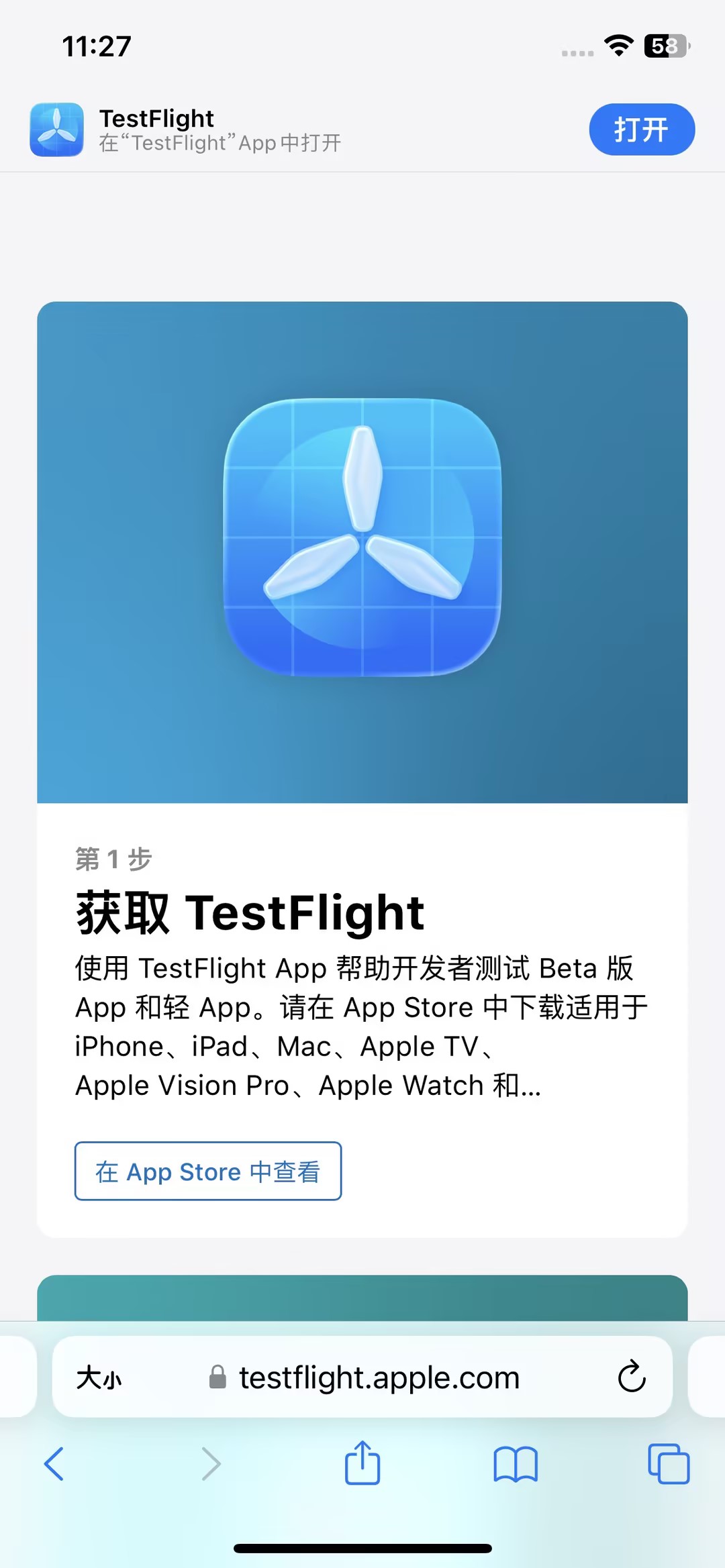 TestFlight 查看